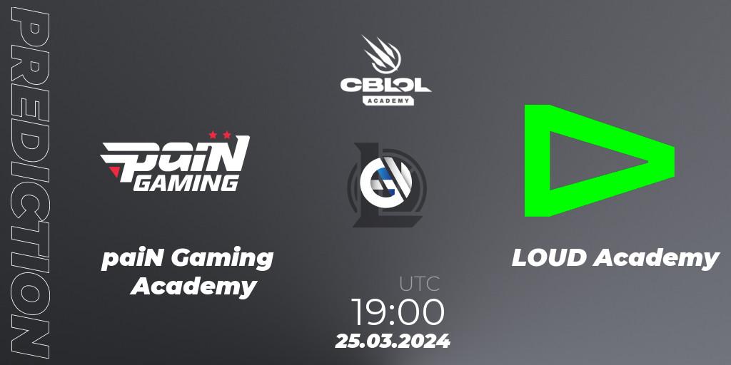 paiN Gaming Academy vs LOUD Academy: Betting TIp, Match Prediction. 25.03.2024 at 19:00. LoL, CBLOL Academy Split 1 2024