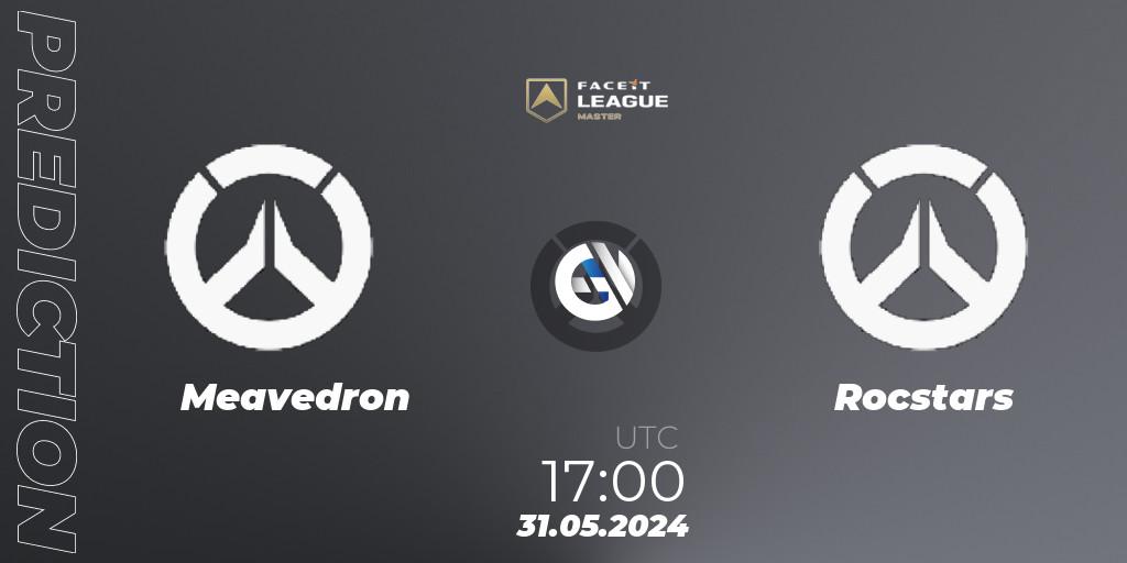 Meavedron vs Rocstars: Betting TIp, Match Prediction. 31.05.2024 at 17:00. Overwatch, FACEIT League Season 1 - EMEA Master Road to EWC