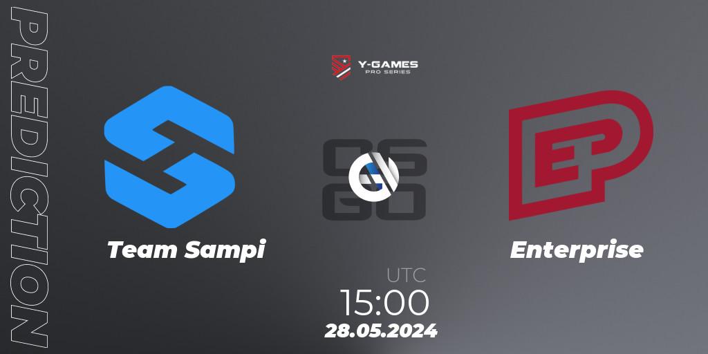 Team Sampi vs Enterprise: Betting TIp, Match Prediction. 28.05.2024 at 15:00. Counter-Strike (CS2), Y-Games PRO Series 2024
