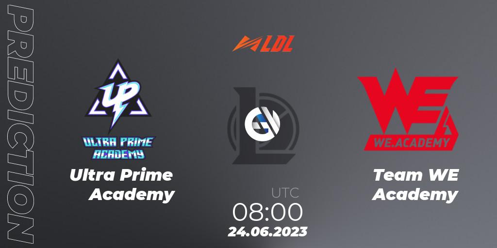 Ultra Prime Academy vs Team WE Academy: Betting TIp, Match Prediction. 24.06.2023 at 08:00. LoL, LDL 2023 - Regular Season - Stage 3
