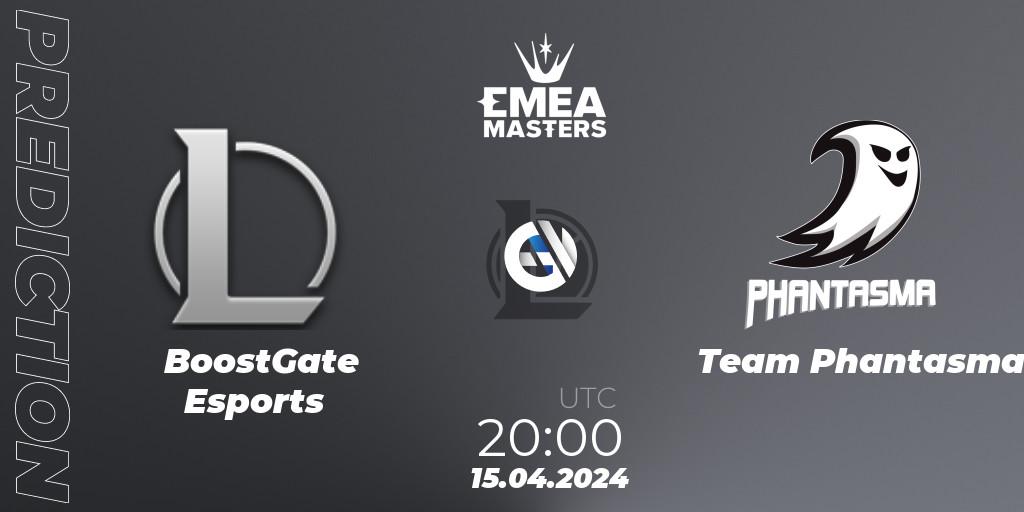 BoostGate Esports vs Team Phantasma: Betting TIp, Match Prediction. 15.04.2024 at 20:00. LoL, EMEA Masters Spring 2024 - Play-In