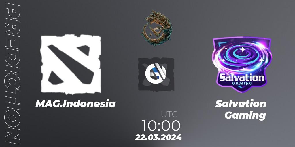 MAG.Indonesia vs Salvation Gaming: Betting TIp, Match Prediction. 22.03.24. Dota 2, PGL Wallachia Season 1: Southeast Asia Open Qualifier #1