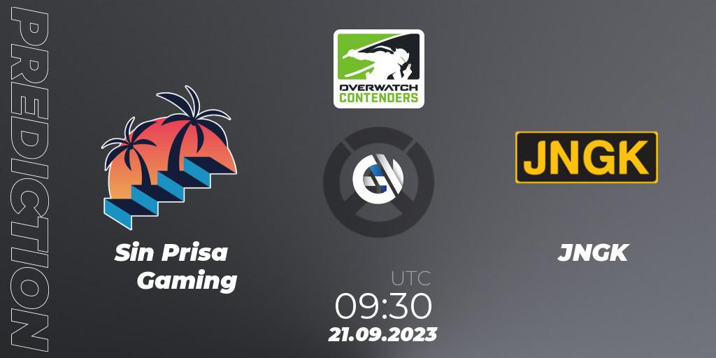 Sin Prisa Gaming vs JNGK: Betting TIp, Match Prediction. 21.09.23. Overwatch, Overwatch Contenders 2023 Spring Series: Korea - Regular Season