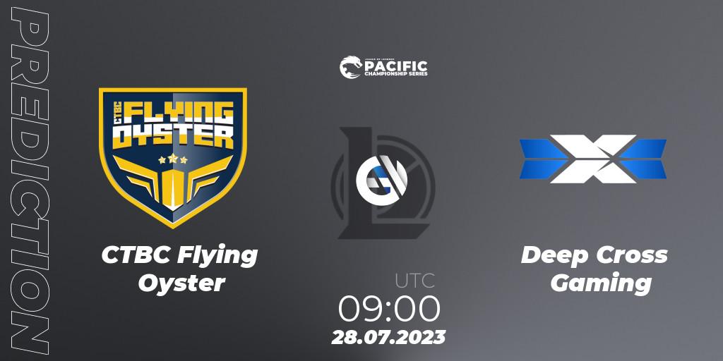 CTBC Flying Oyster vs Deep Cross Gaming: Betting TIp, Match Prediction. 28.07.23. LoL, PACIFIC Championship series Group Stage