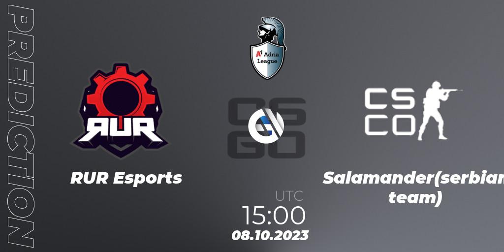 RUR Esports vs Salamander(serbian team): Betting TIp, Match Prediction. 08.10.23. CS2 (CS:GO), A1 Adria League Season 12