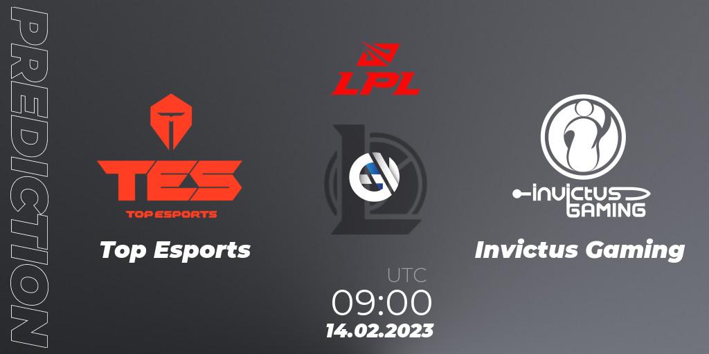 Top Esports vs Invictus Gaming: Betting TIp, Match Prediction. 14.02.23. LoL, LPL Spring 2023 - Group Stage