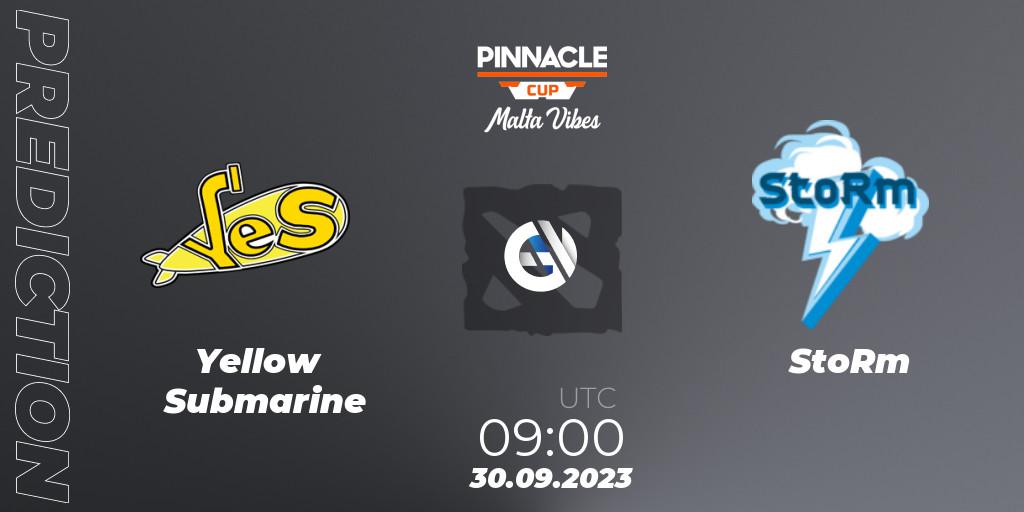 Yellow Submarine vs StoRm: Betting TIp, Match Prediction. 30.09.23. Dota 2, Pinnacle Cup: Malta Vibes #4