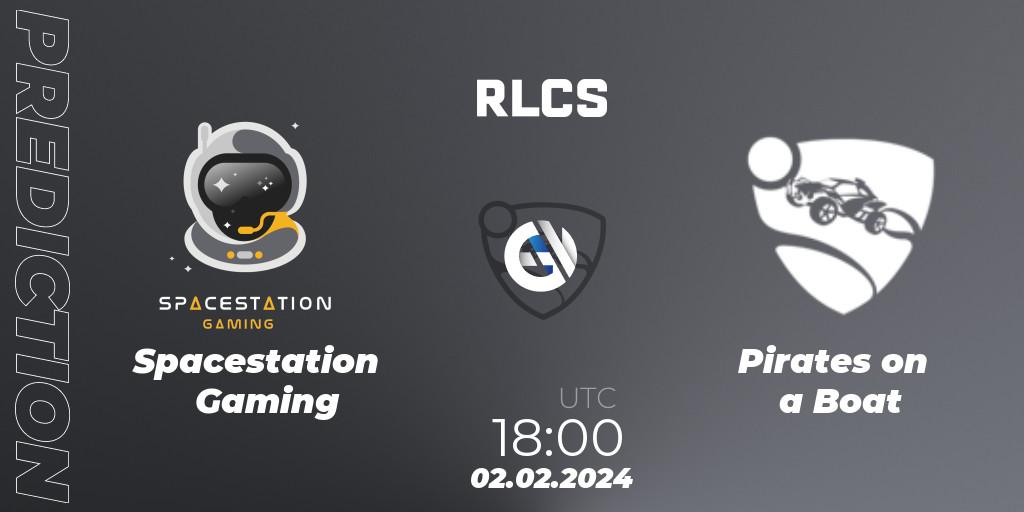 Spacestation Gaming vs Pirates on a Boat: Betting TIp, Match Prediction. 02.02.24. Rocket League, RLCS 2024 - Major 1: North America Open Qualifier 1
