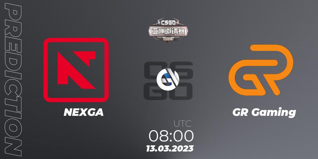 NEXGA vs GR Gaming: Betting TIp, Match Prediction. 13.03.23. CS2 (CS:GO), Baidu Cup Invitational #2