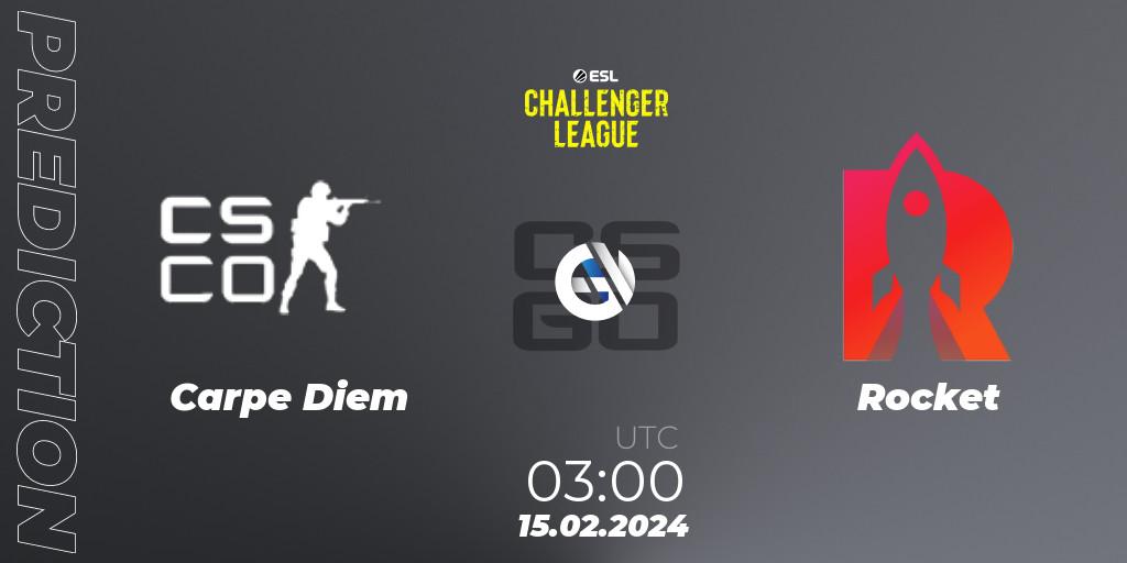 Carpe Diem vs Rocket: Betting TIp, Match Prediction. 15.02.24. CS2 (CS:GO), ESL Challenger League Season 47: North America