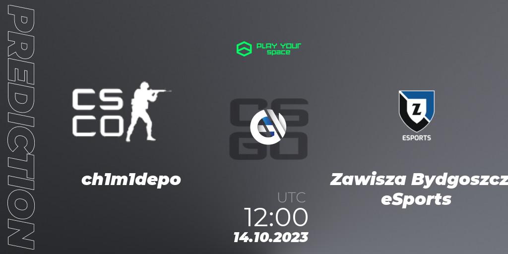 ch1m1depo vs Zawisza Bydgoszcz eSports: Betting TIp, Match Prediction. 14.10.2023 at 12:30. Counter-Strike (CS2), PYspace Cash Cup Finals