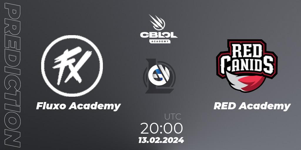 Fluxo Academy vs RED Academy: Betting TIp, Match Prediction. 13.02.2024 at 20:00. LoL, CBLOL Academy Split 1 2024