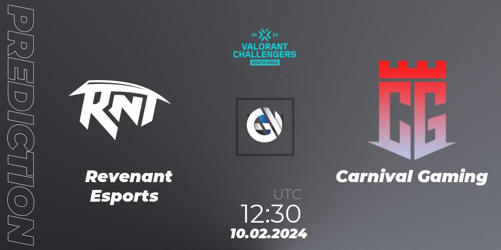 Revenant Esports vs Carnival Gaming: Betting TIp, Match Prediction. 10.02.24. VALORANT, VALORANT Challengers 2024: South Asia Split 1 - Cup 1