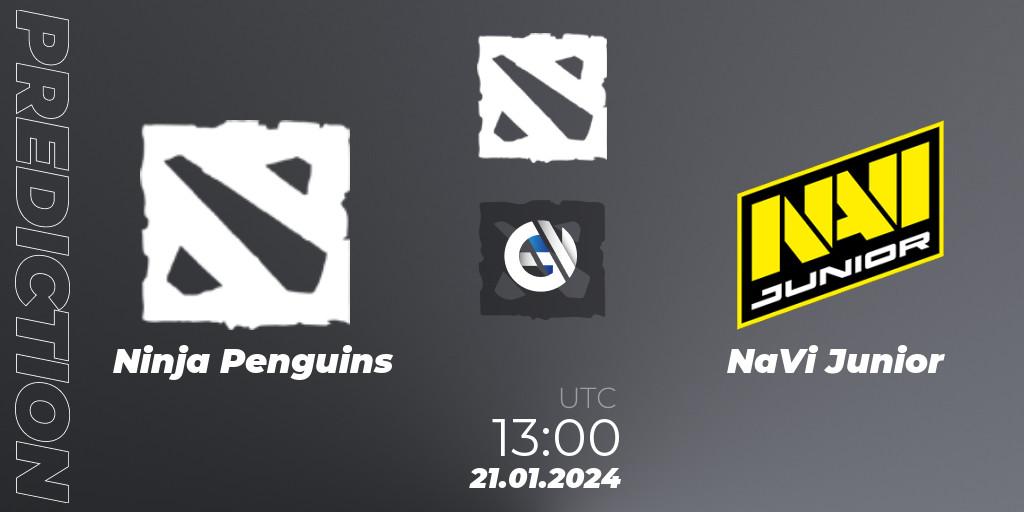 Ninja Penguins vs NaVi Junior: Betting TIp, Match Prediction. 21.01.2024 at 13:01. Dota 2, European Pro League Season 16