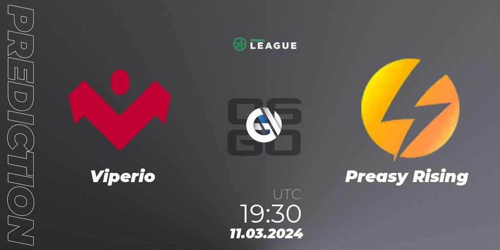 Viperio vs Preasy Rising: Betting TIp, Match Prediction. 11.03.24. CS2 (CS:GO), ESEA Season 48: Main Division - Europe
