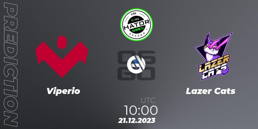 Viperio vs Lazer Cats: Betting TIp, Match Prediction. 21.12.23. CS2 (CS:GO), HATOR Games #1