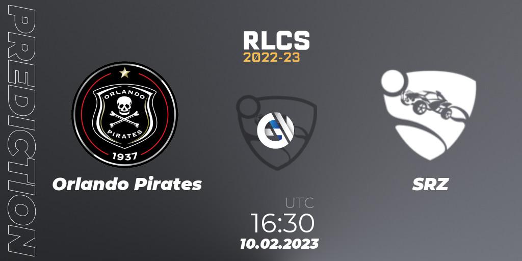 Orlando Pirates vs SRZ: Betting TIp, Match Prediction. 10.02.2023 at 16:30. Rocket League, RLCS 2022-23 - Winter: Sub-Saharan Africa Regional 2 - Winter Cup