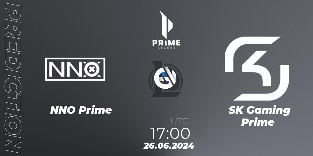 NNO Prime vs SK Gaming Prime: Betting TIp, Match Prediction. 26.06.2024 at 17:00. LoL, Prime League Summer 2024