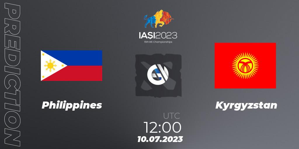 Philippines vs Kyrgyzstan: Betting TIp, Match Prediction. 10.07.2023 at 13:00. Dota 2, Gamers8 IESF Asian Championship 2023