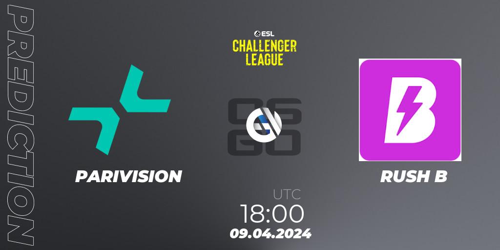 PARIVISION vs RUSH B: Betting TIp, Match Prediction. 09.04.24. CS2 (CS:GO), ESL Challenger League Season 47: Europe