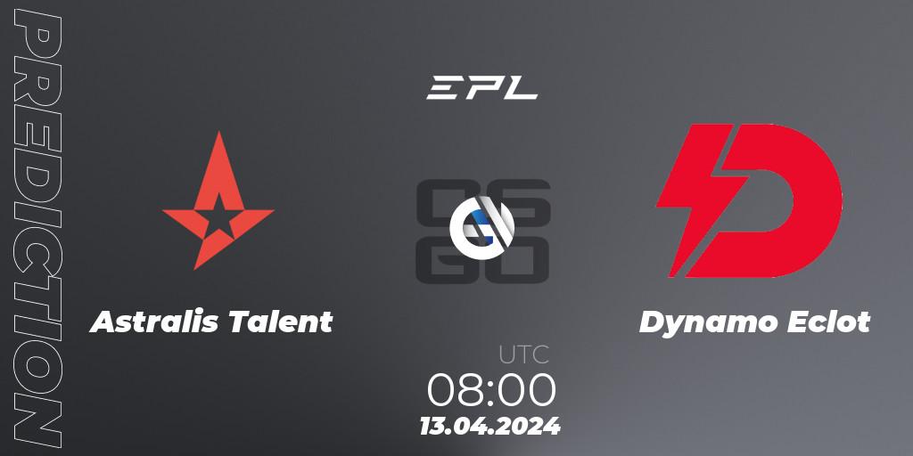 Astralis Talent vs Dynamo Eclot: Betting TIp, Match Prediction. 15.04.24. CS2 (CS:GO), European Pro League Season 15