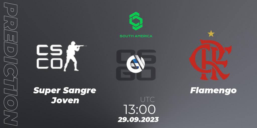 Super Sangre Joven vs Flamengo: Betting TIp, Match Prediction. 29.09.2023 at 13:00. Counter-Strike (CS2), CCT South America Series #12: Closed Qualifier