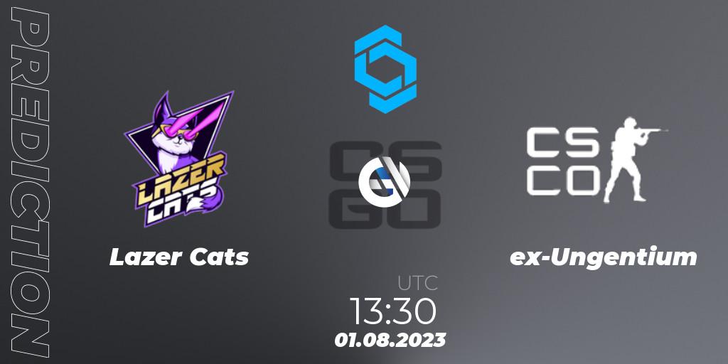 Lazer Cats vs ex-Ungentium: Betting TIp, Match Prediction. 01.08.2023 at 13:30. Counter-Strike (CS2), CCT East Europe Series #1: Closed Qualifier