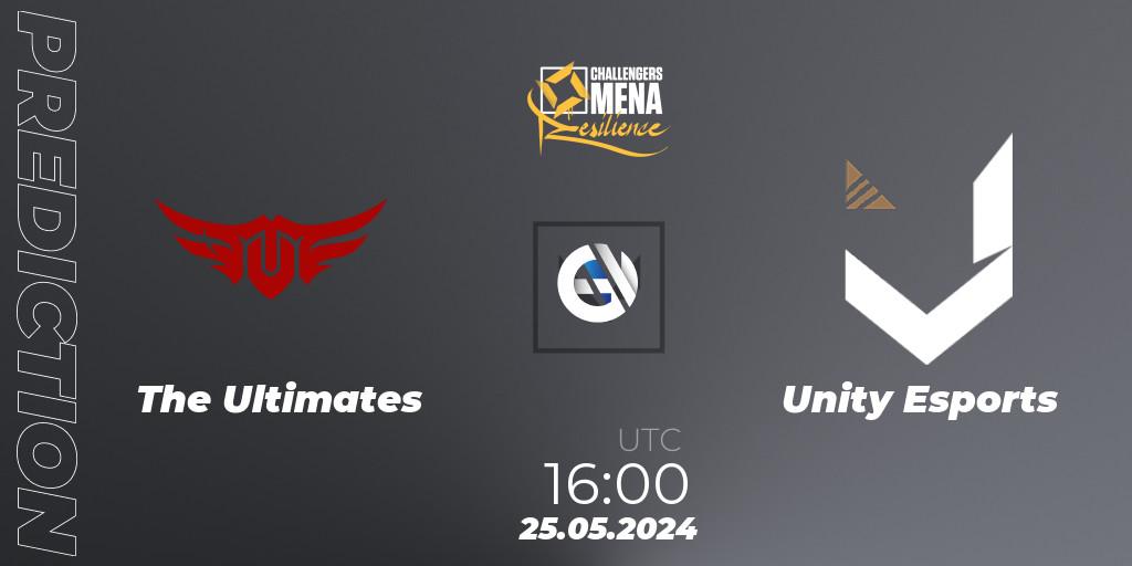 The Ultimates vs Unity Esports: Betting TIp, Match Prediction. 25.05.2024 at 16:00. VALORANT, VALORANT Challengers 2024 MENA: Resilience Split 2 - GCC and Iraq