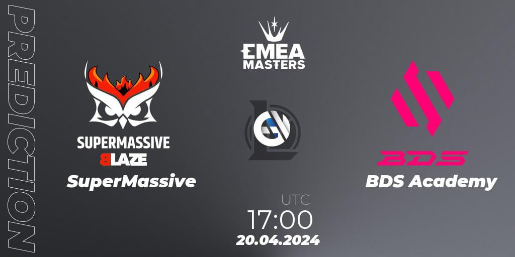 SuperMassive vs BDS Academy: Betting TIp, Match Prediction. 20.04.24. LoL, EMEA Masters Spring 2024 - Group Stage