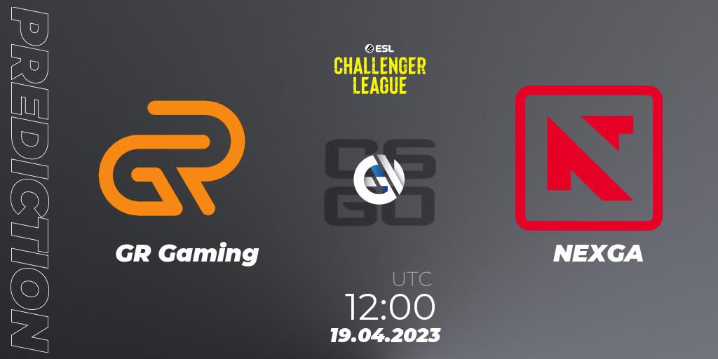 GR Gaming vs NEXGA: Betting TIp, Match Prediction. 19.04.23. CS2 (CS:GO), ESL Challenger League Season 45: Asia-Pacific