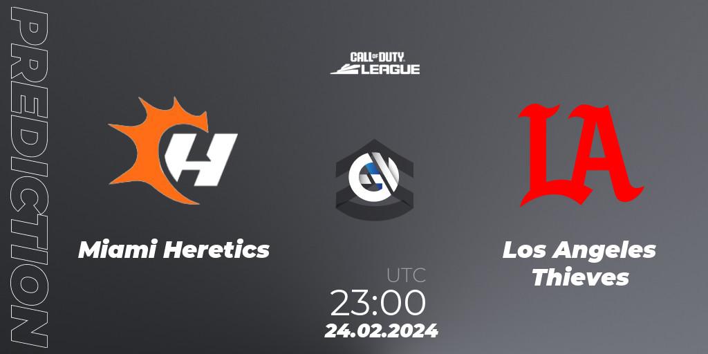 Miami Heretics vs Los Angeles Thieves: Betting TIp, Match Prediction. 24.02.2024 at 23:00. Call of Duty, Call of Duty League 2024: Stage 2 Major Qualifiers