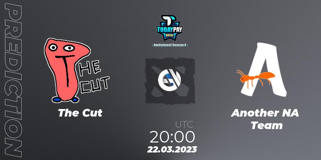 The Cut vs Another NA Team: Betting TIp, Match Prediction. 22.03.2023 at 17:05. Dota 2, TodayPay Invitational Season 4