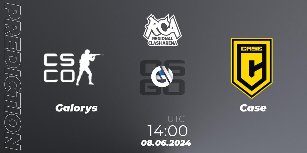 Galorys vs Case: Betting TIp, Match Prediction. 08.06.2024 at 14:00. Counter-Strike (CS2), Regional Clash Arena South America