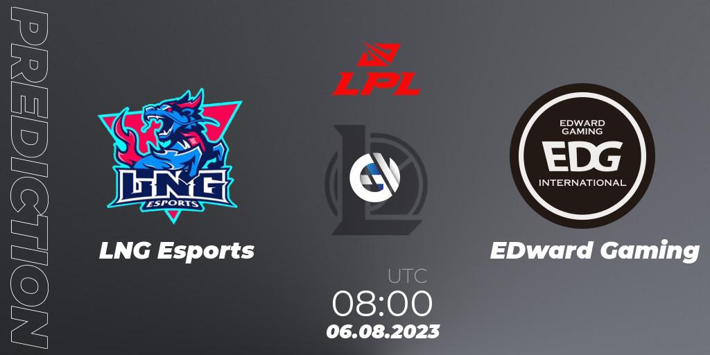 LNG Esports vs EDward Gaming: Betting TIp, Match Prediction. 06.08.23. LoL, LPL Regional Finals 2023
