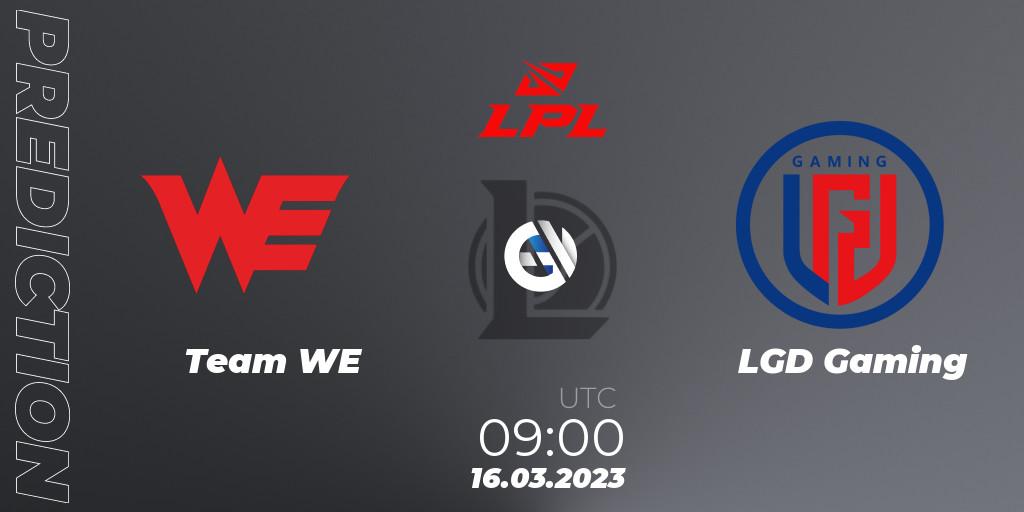 Team WE vs LGD Gaming: Betting TIp, Match Prediction. 16.03.23. LoL, LPL Spring 2023 - Group Stage