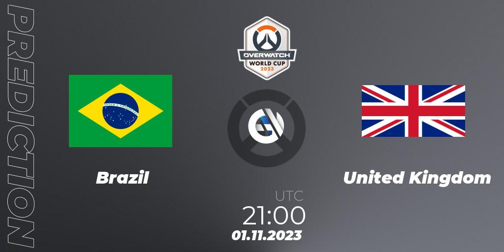 Brazil vs United Kingdom: Betting TIp, Match Prediction. 01.11.23. Overwatch, Overwatch World Cup 2023