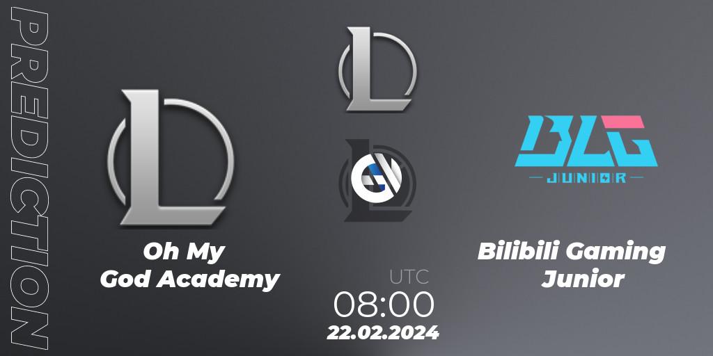Oh My God Academy vs Bilibili Gaming Junior: Betting TIp, Match Prediction. 22.02.24. LoL, LDL 2024 - Stage 1