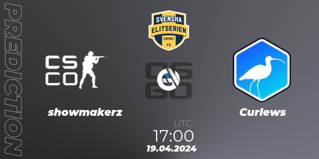 showmakerz vs Curlews: Betting TIp, Match Prediction. 19.04.24. CS2 (CS:GO), Svenska Elitserien Spring 2024