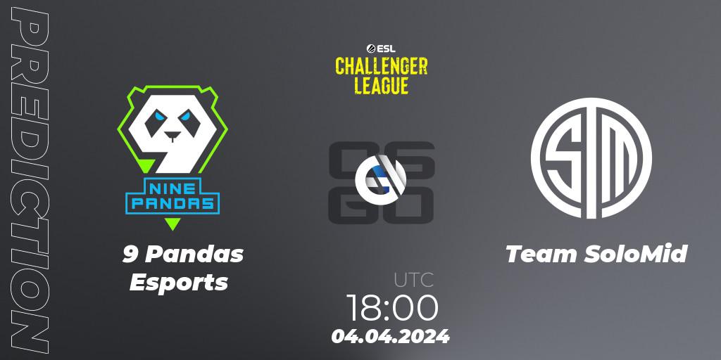 9 Pandas Esports vs Team SoloMid: Betting TIp, Match Prediction. 04.04.24. CS2 (CS:GO), ESL Challenger League Season 47: Europe