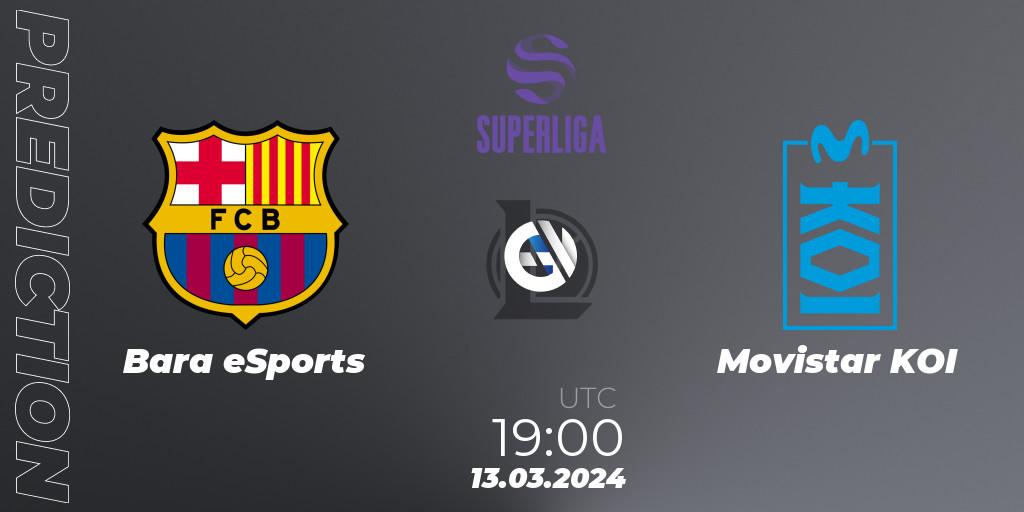 Barça eSports vs Movistar KOI: Betting TIp, Match Prediction. 13.03.24. LoL, Superliga Spring 2024 - Group Stage