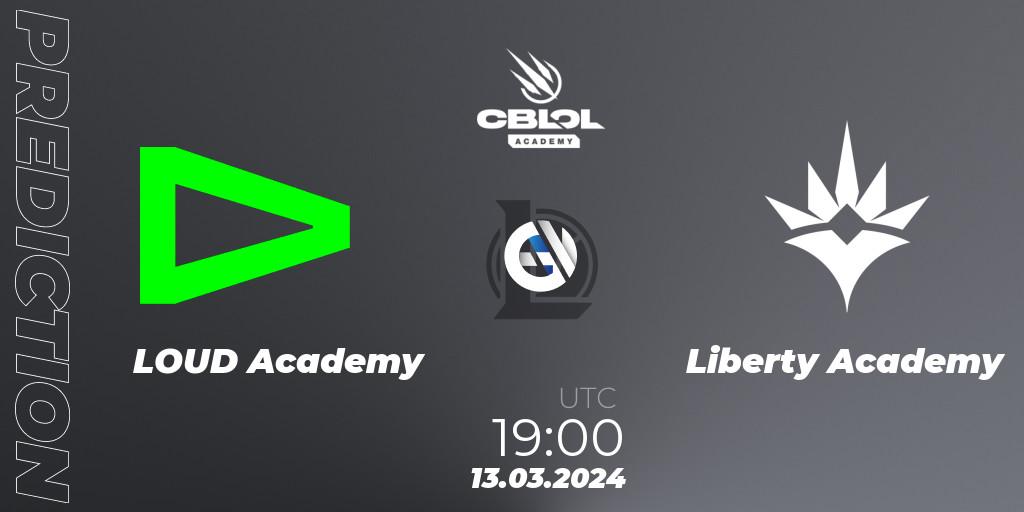 LOUD Academy vs Liberty Academy: Betting TIp, Match Prediction. 13.03.2024 at 19:00. LoL, CBLOL Academy Split 1 2024