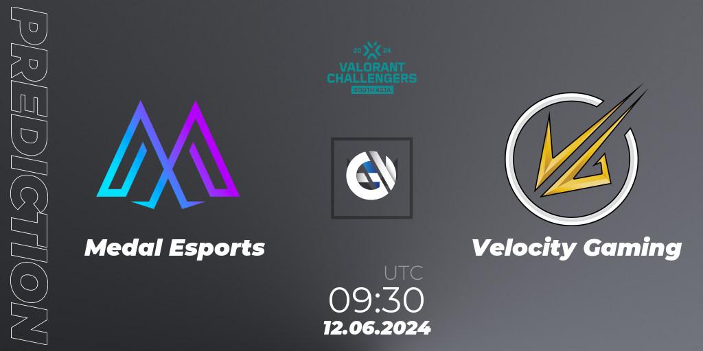 Medal Esports vs Velocity Gaming: Betting TIp, Match Prediction. 12.06.2024 at 09:30. VALORANT, VALORANT Challengers 2024: South Asia - Split 2