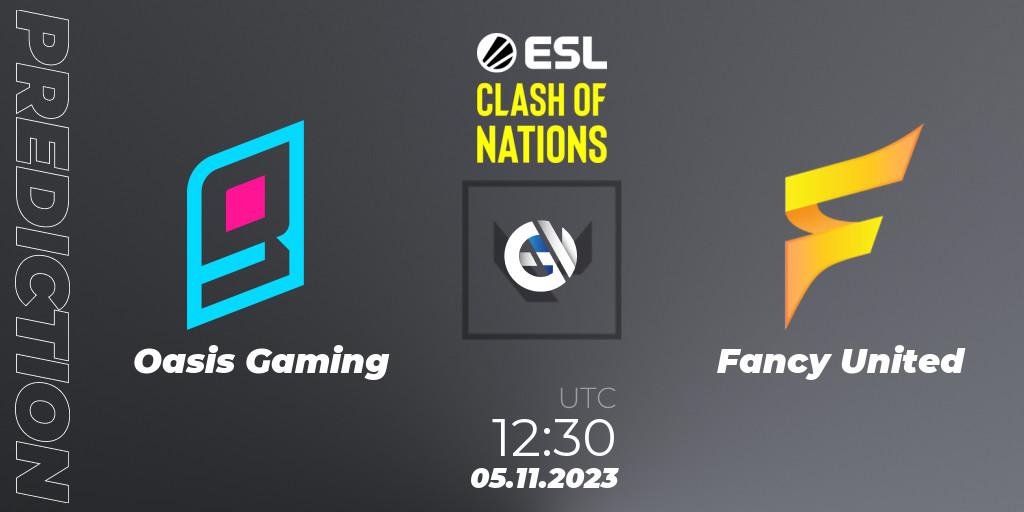 Oasis Gaming vs Fancy United: Betting TIp, Match Prediction. 05.11.23. VALORANT, ESL Clash of Nations 2023 - SEA Closed Qualifier