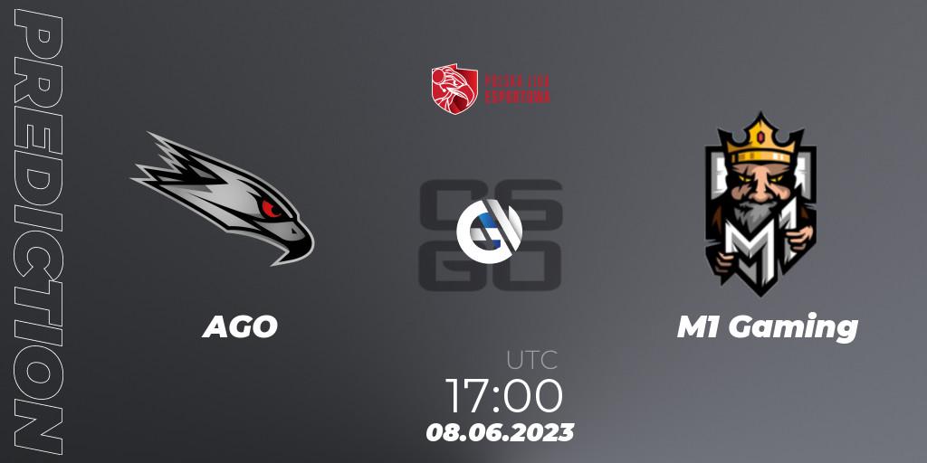 AGO vs M1 Gaming: Betting TIp, Match Prediction. 08.06.2023 at 17:00. Counter-Strike (CS2), Polish Esports League 2023 Split 2