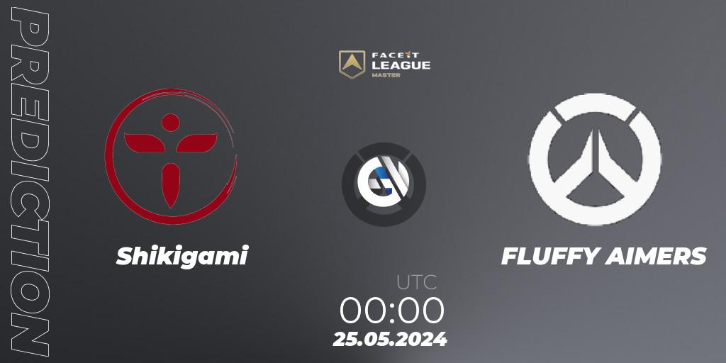 Shikigami vs FLUFFY AIMERS: Betting TIp, Match Prediction. 25.05.2024 at 00:00. Overwatch, FACEIT League Season 1 - NA Master Road to EWC