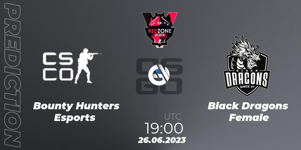 Bounty Hunters Esports vs Black Dragons Female: Betting TIp, Match Prediction. 26.06.23. CS2 (CS:GO), RedZone PRO League 2023 Season 4