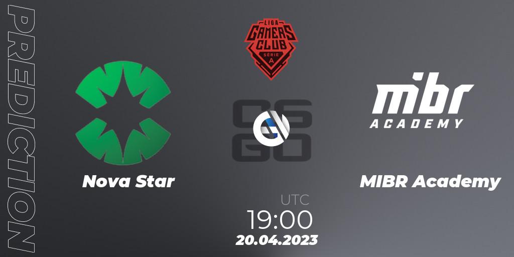 Nova Star vs MIBR Academy: Betting TIp, Match Prediction. 20.04.23. CS2 (CS:GO), Gamers Club Liga Série A: April 2023