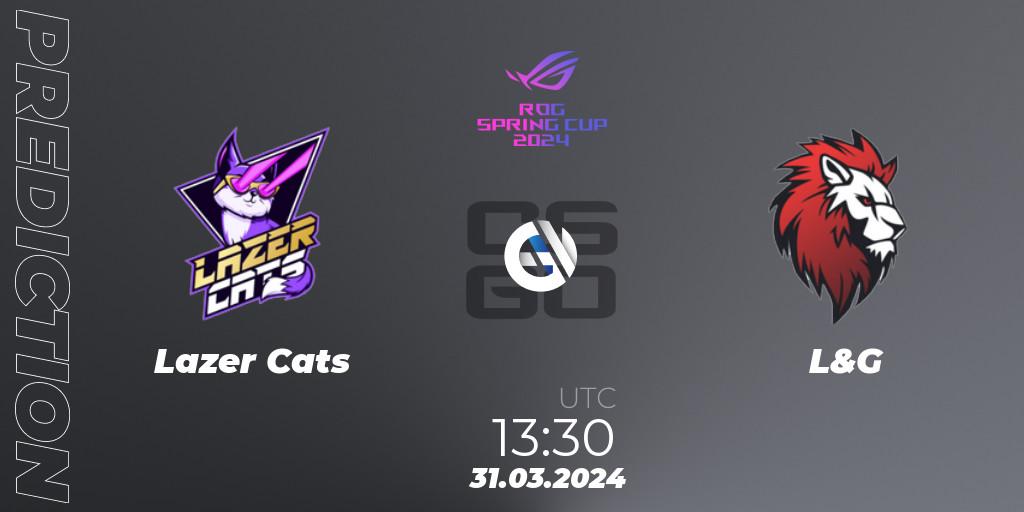 Lazer Cats vs L&G: Betting TIp, Match Prediction. 31.03.24. CS2 (CS:GO), Gameinside.ua ROG Spring Cup 2024
