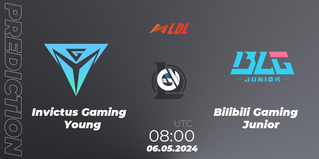 Invictus Gaming Young vs Bilibili Gaming Junior: Betting TIp, Match Prediction. 06.05.2024 at 08:00. LoL, LDL 2024 - Stage 2