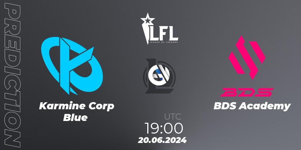 Karmine Corp Blue vs BDS Academy: Betting TIp, Match Prediction. 20.06.2024 at 19:00. LoL, LFL Summer 2024